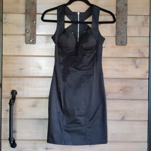 XOXO Black Sexy Cocktail Dress- Zipper Back